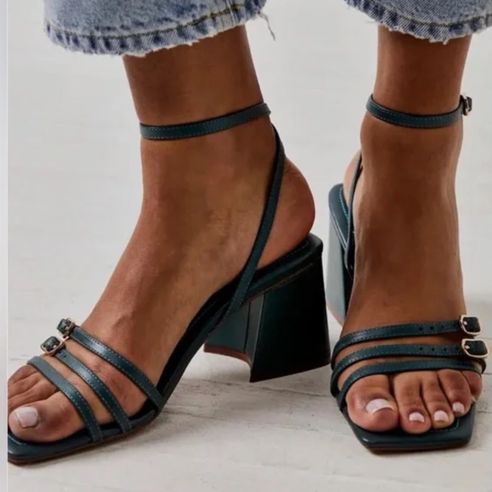 FREE PEOPLE Niki Strappy Sandal Heels NEW